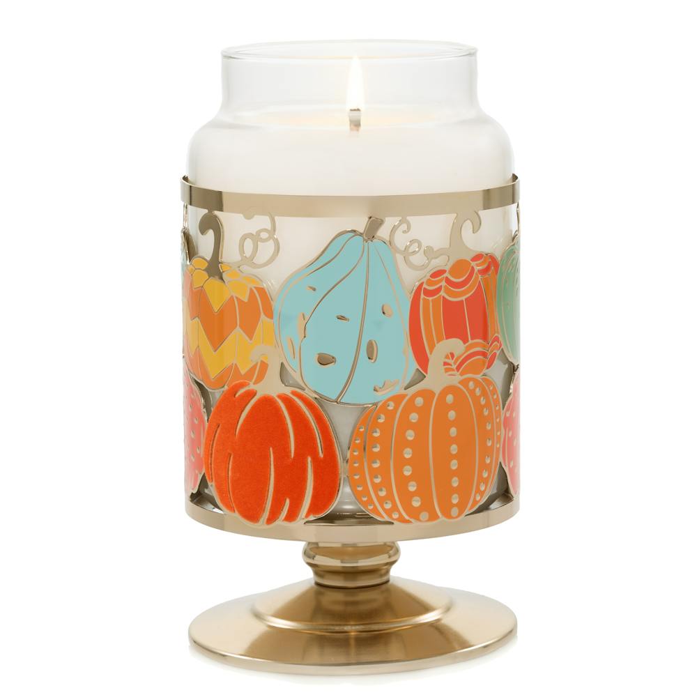 Fall Gourds Metal Holder