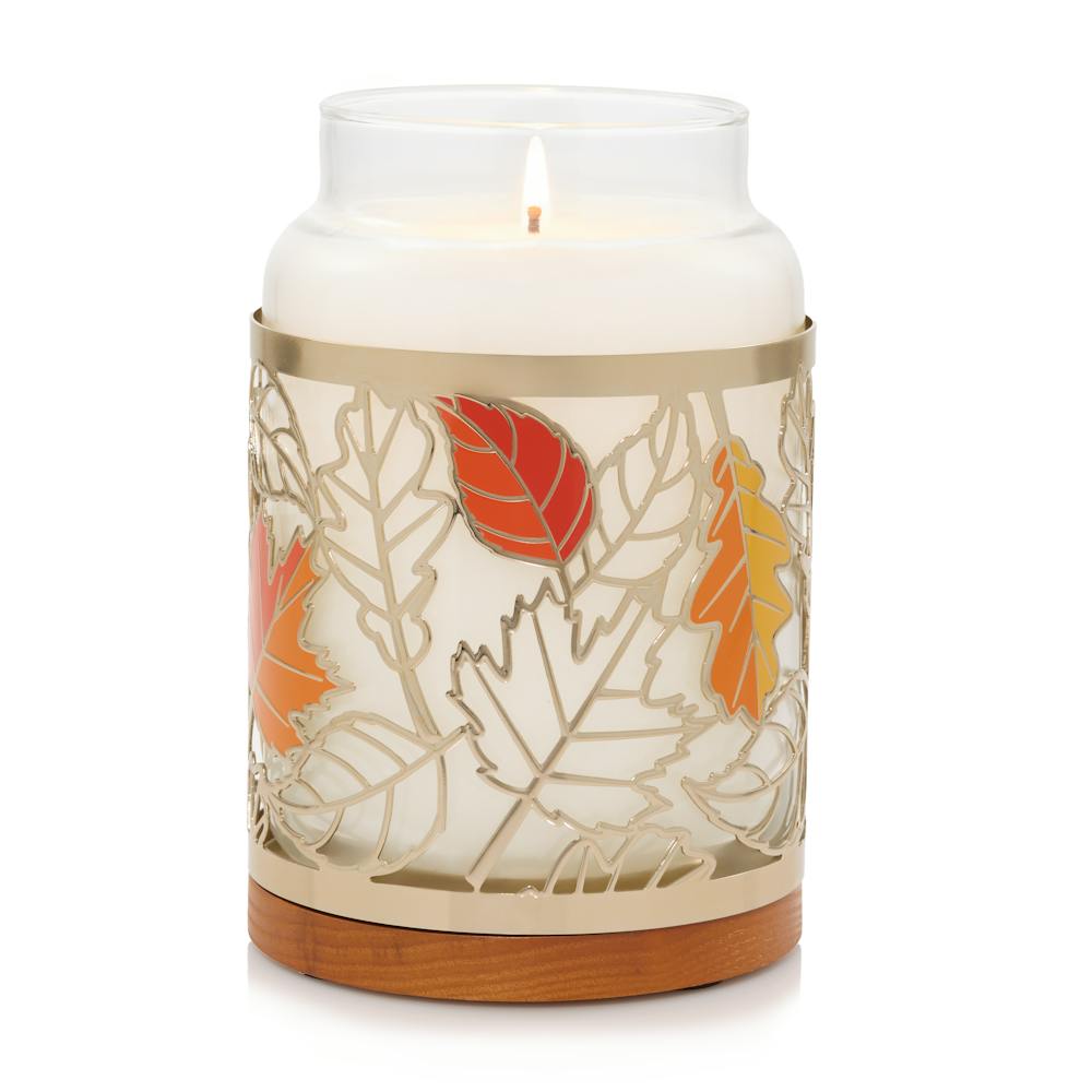 Fall Leaves Metal Holder